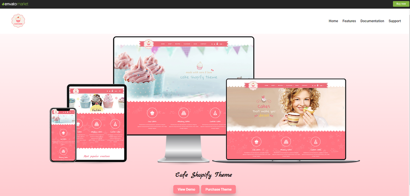 Cake Shop - paid shopify theme