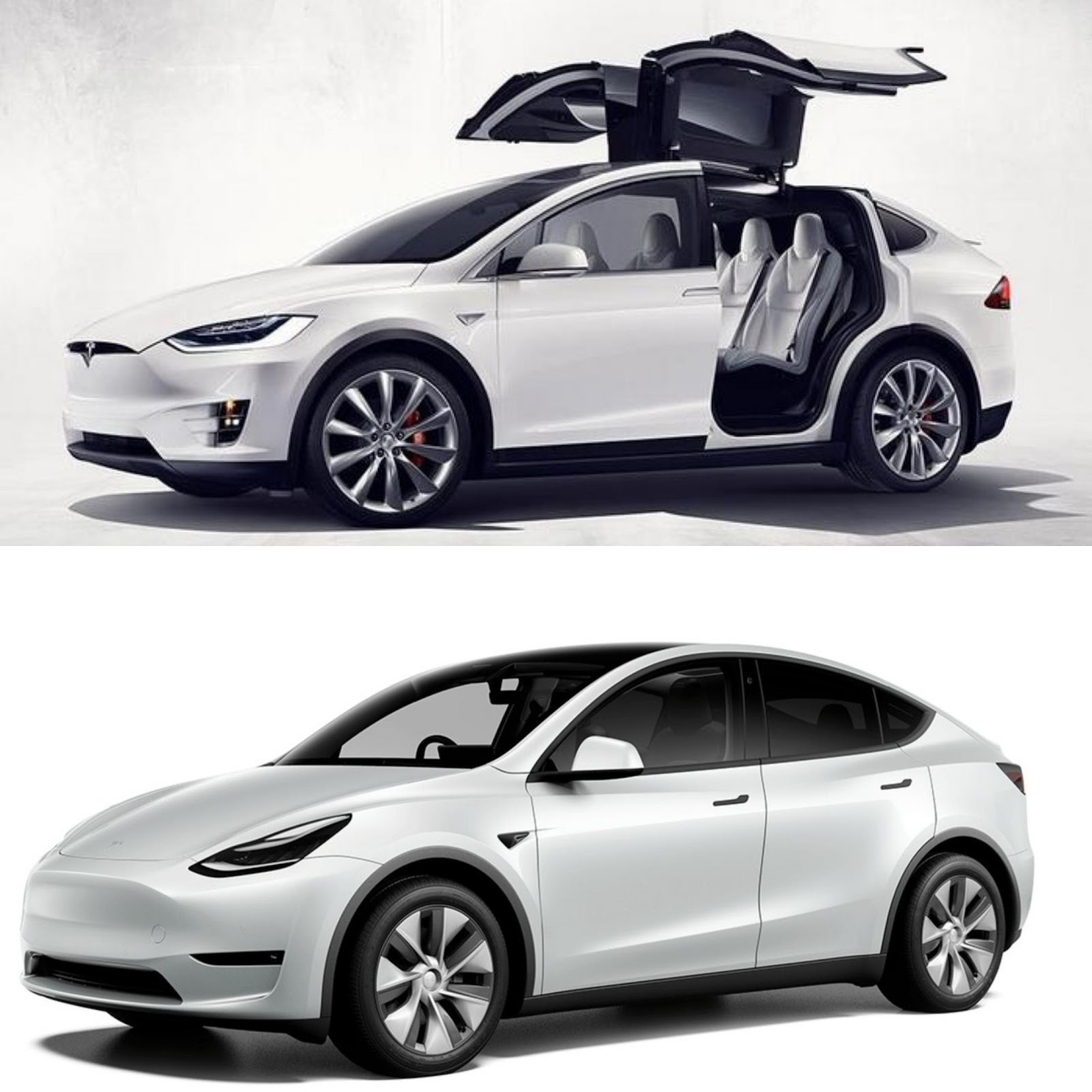 Tesla Model X vs Tesla Model Y Design