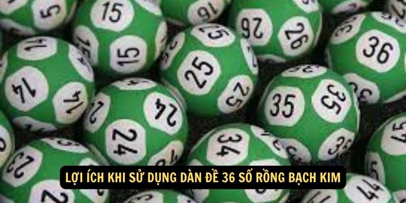 Lợi ích khi sử dụng dàn đề 36 số rồng bạch kim