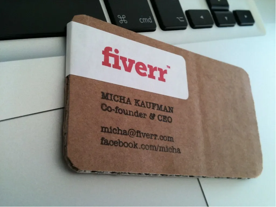 modern business card design cardboard