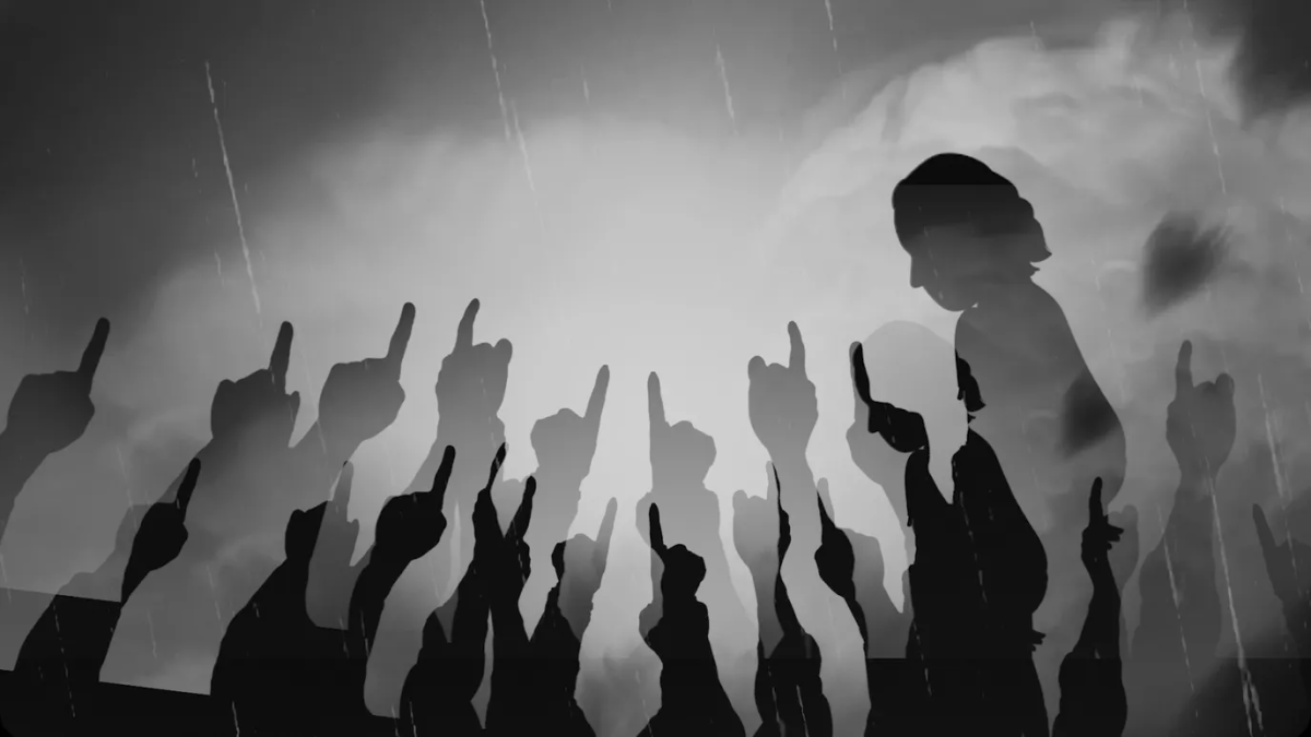 Afbeelding met zwart-wit, wolk, Zwart-witfotografie, silhouet

Automatisch gegenereerde beschrijving