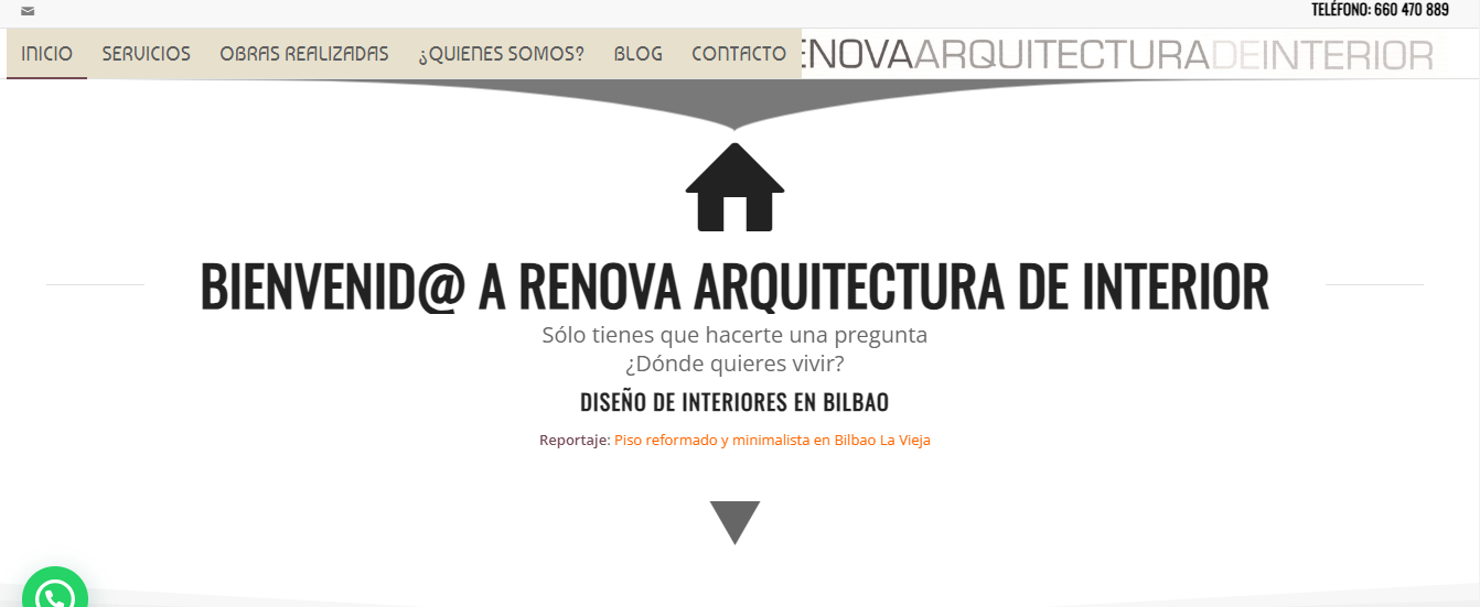 Diseños innovadores para salones, cocinas y baños en Bilbao.

