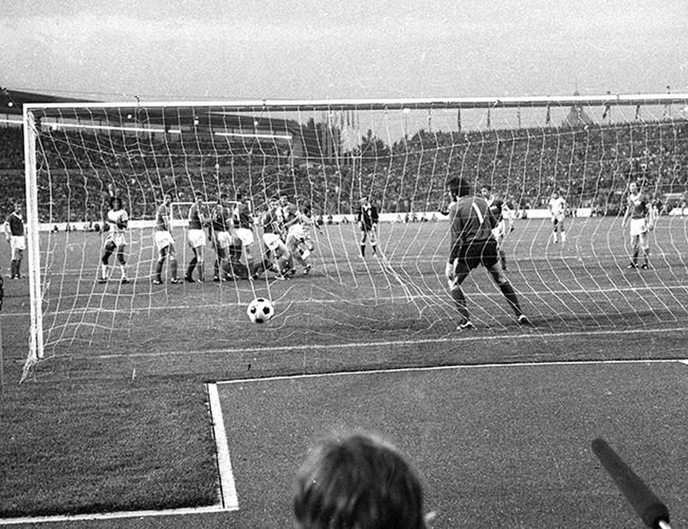 Jogo da Copa do Mundo de 1974 disputado entre Brasil e Alemanha Oriental