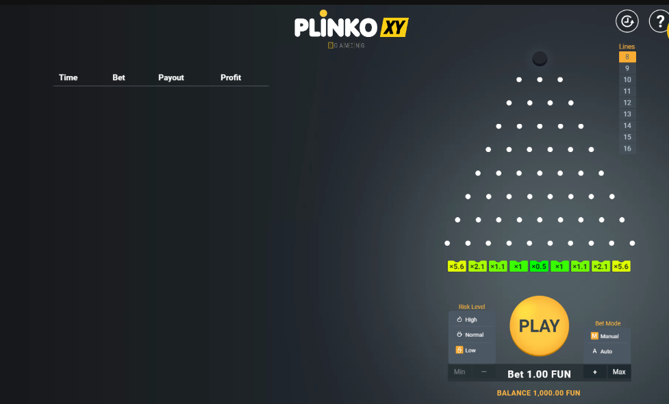 Jogar online Plinko