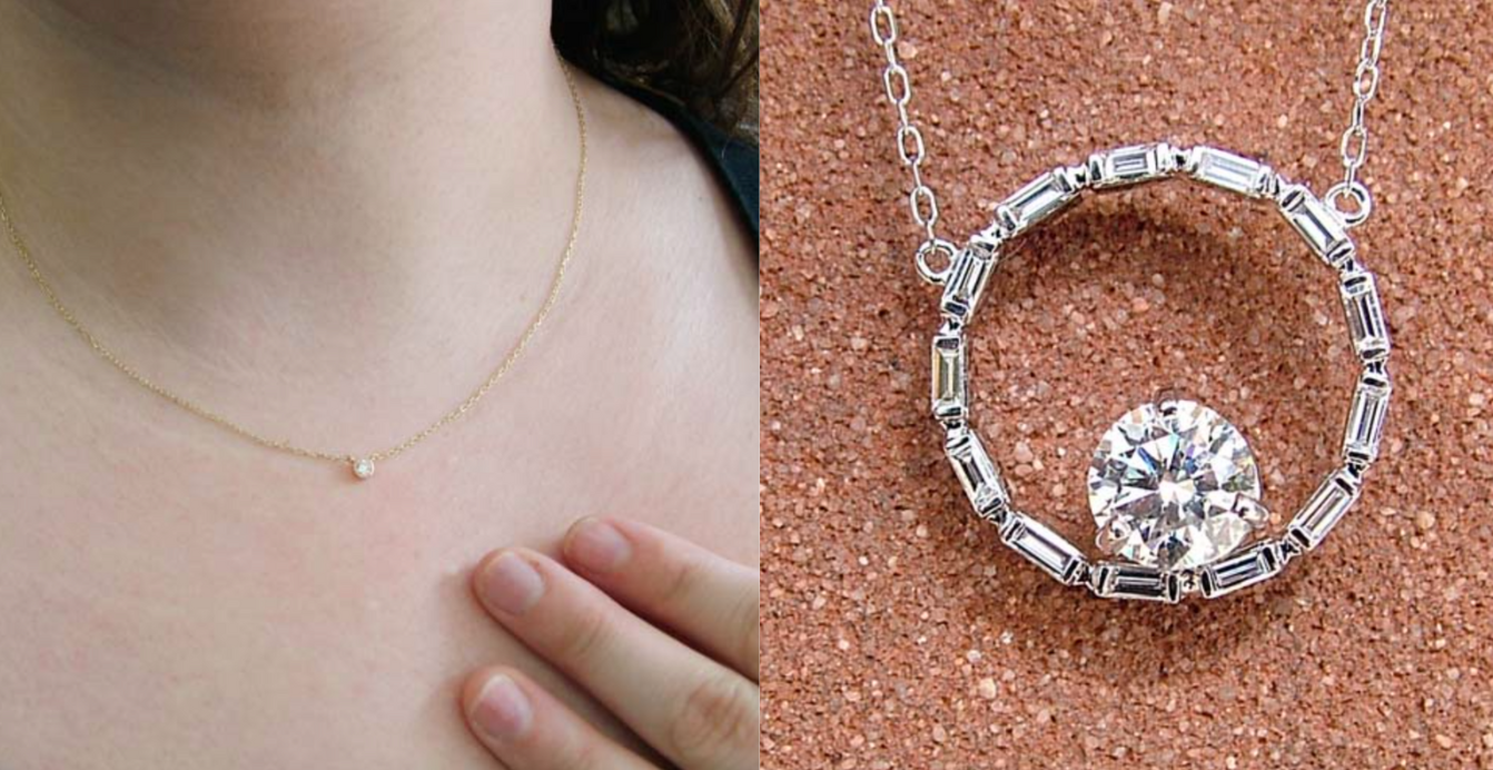 how to transform a diamond ring into a necklace