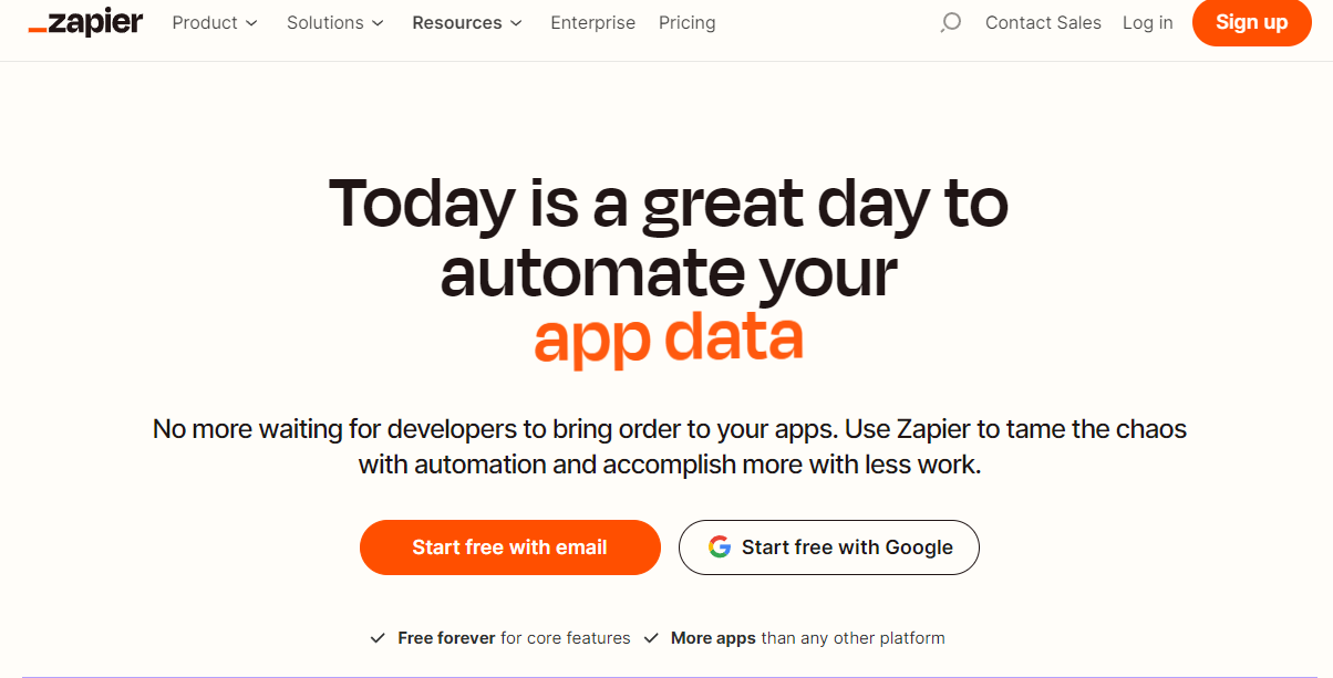 Zapier: Today is a great day to automate your app data