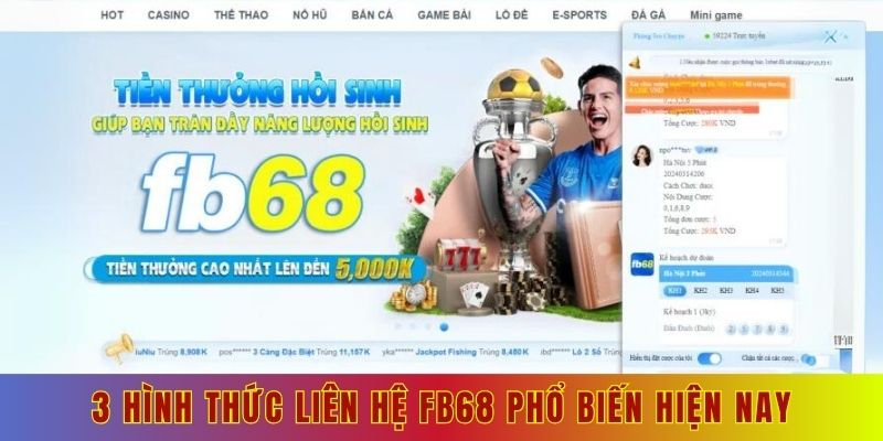 3 hình thức liên hệ Fb68 phổ biến hiện nay