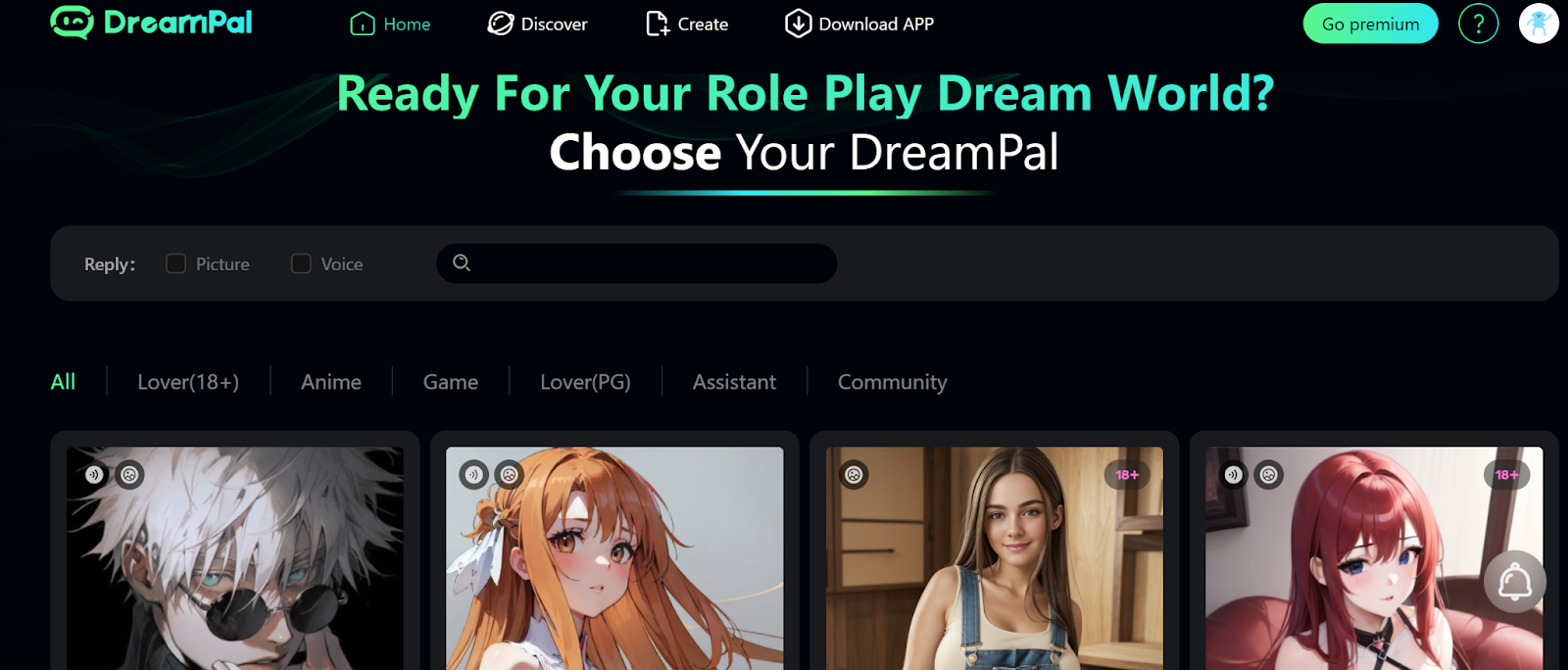 DreamPal - The Best Roleplay Anime AI Chatbot Platform