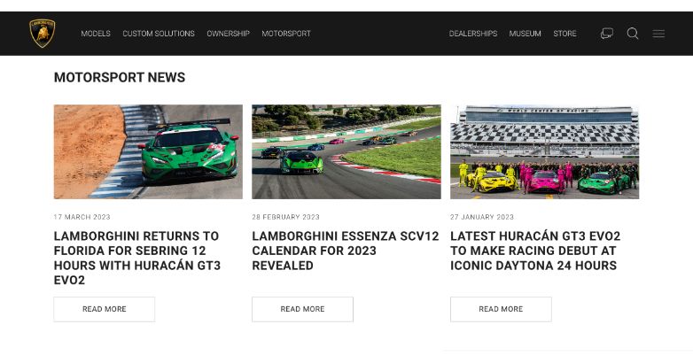 Lamborghini is applying new luxury brand content marketing techniques on its blog.