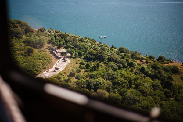 ocean view from helicopter