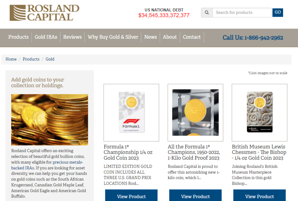 Rosland Capital gold ira