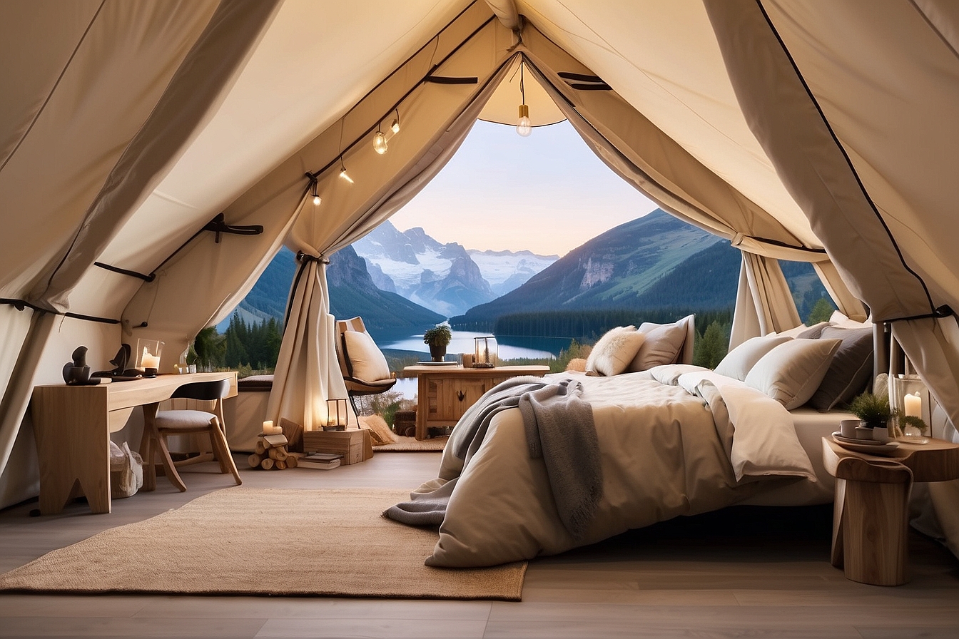 glamping per il turismo en plein air
