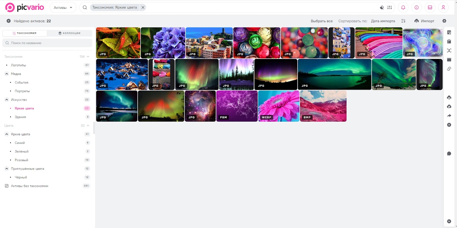 Релиз Picvario 3.5. Таксономия стала свойством 