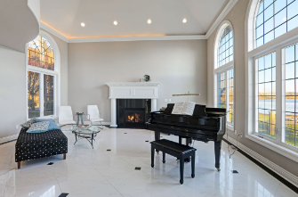 Luxury POP Design for High Ceiling in Living Room