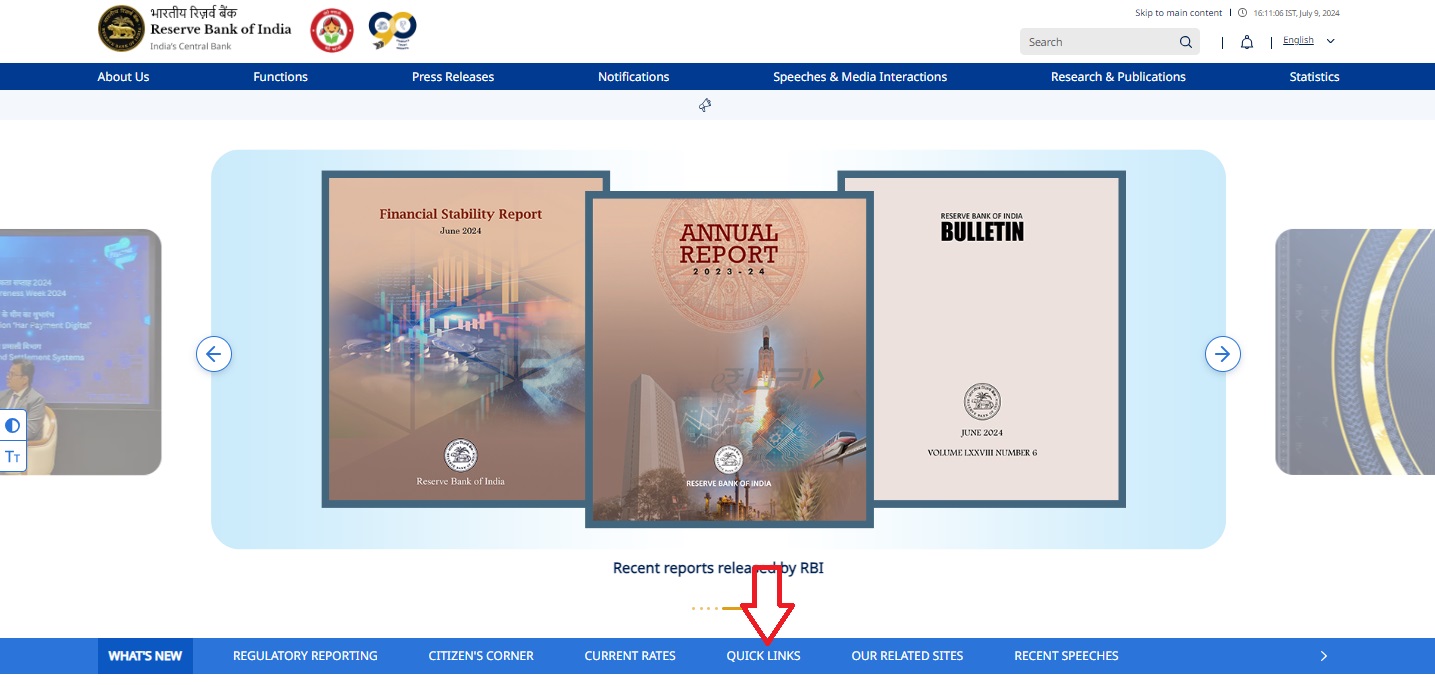 RBI Website