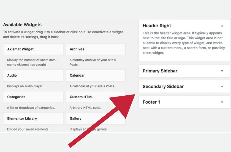 Configure your Sidebars, Header, and Footer