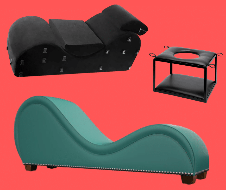 How does sex furniture work? Showing a Tantra Chair, couch and sex chair