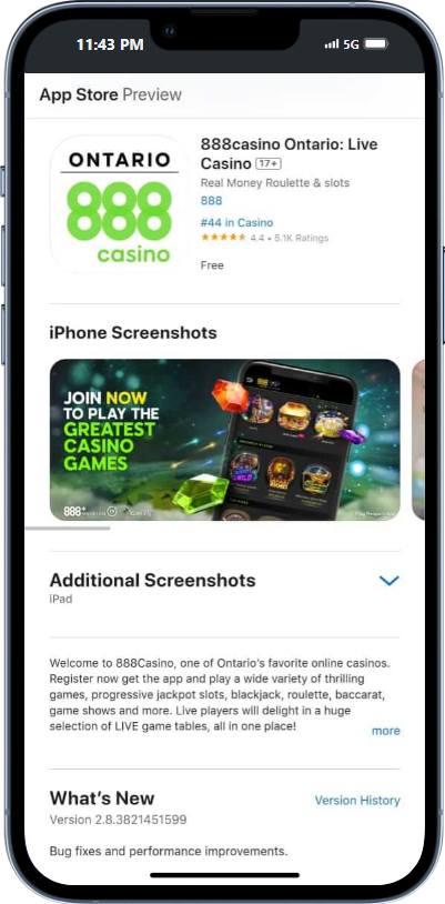 888casino app iOS