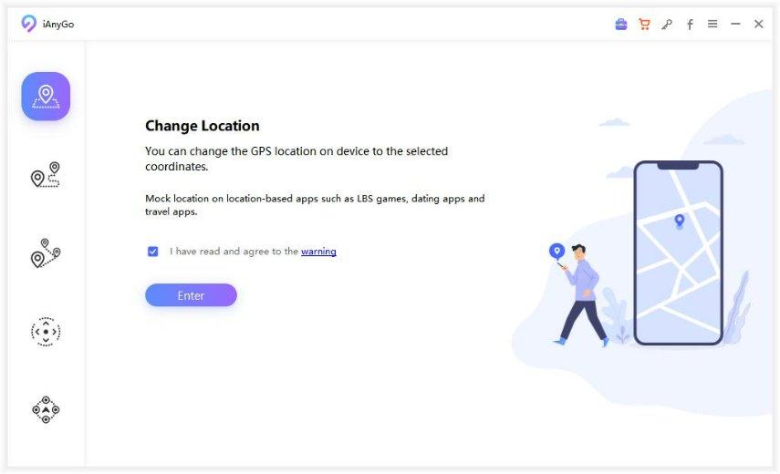 ianygo change location mode