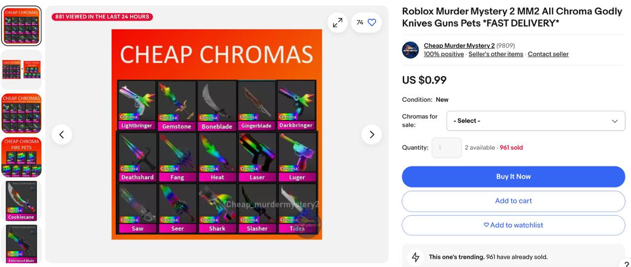 615 item roblox terjual pada harga USD 0.99 @ RM4.64 sen per item atau sama dengan hasil 615x4.64=RM2,853.60 sen