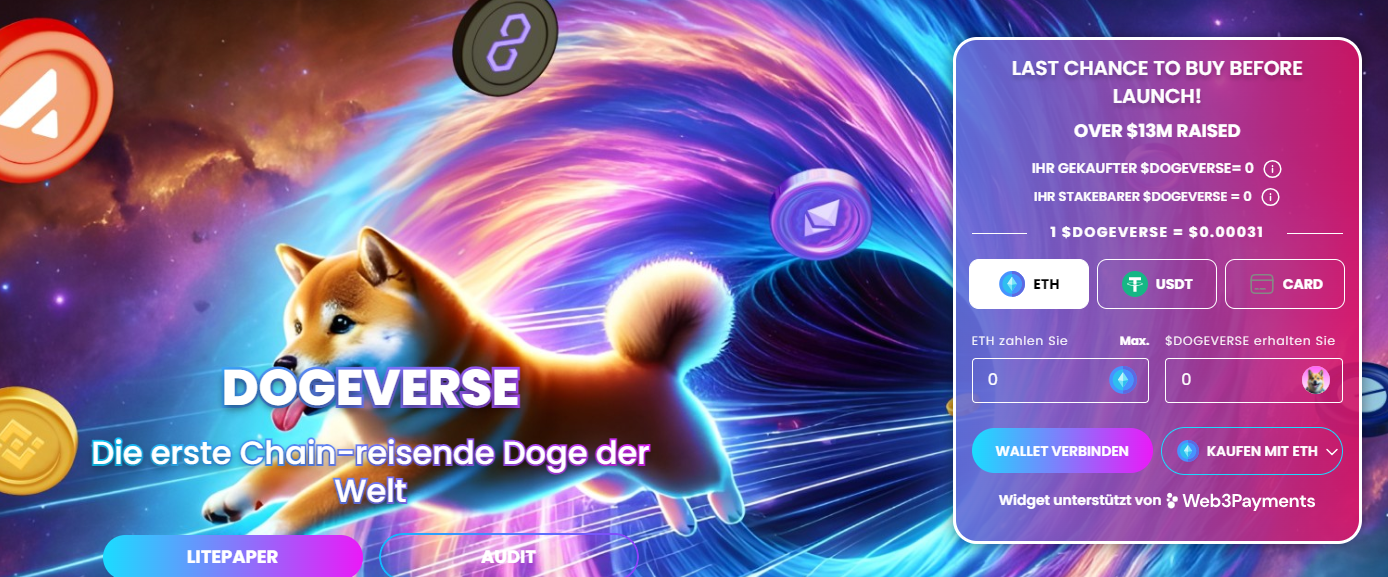 Dogeverse Presale Stand