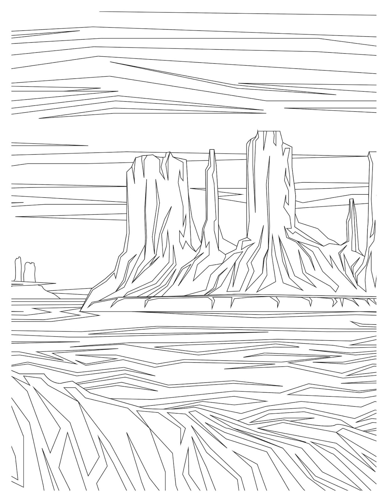 Arizona Monument Valley arizona coloring pages