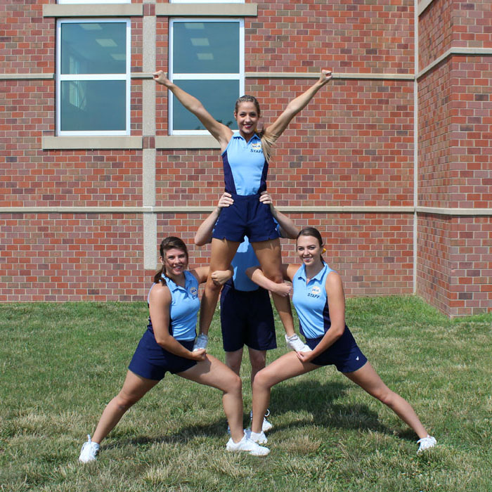 Types of Cheer Stunts - Thigh-stand