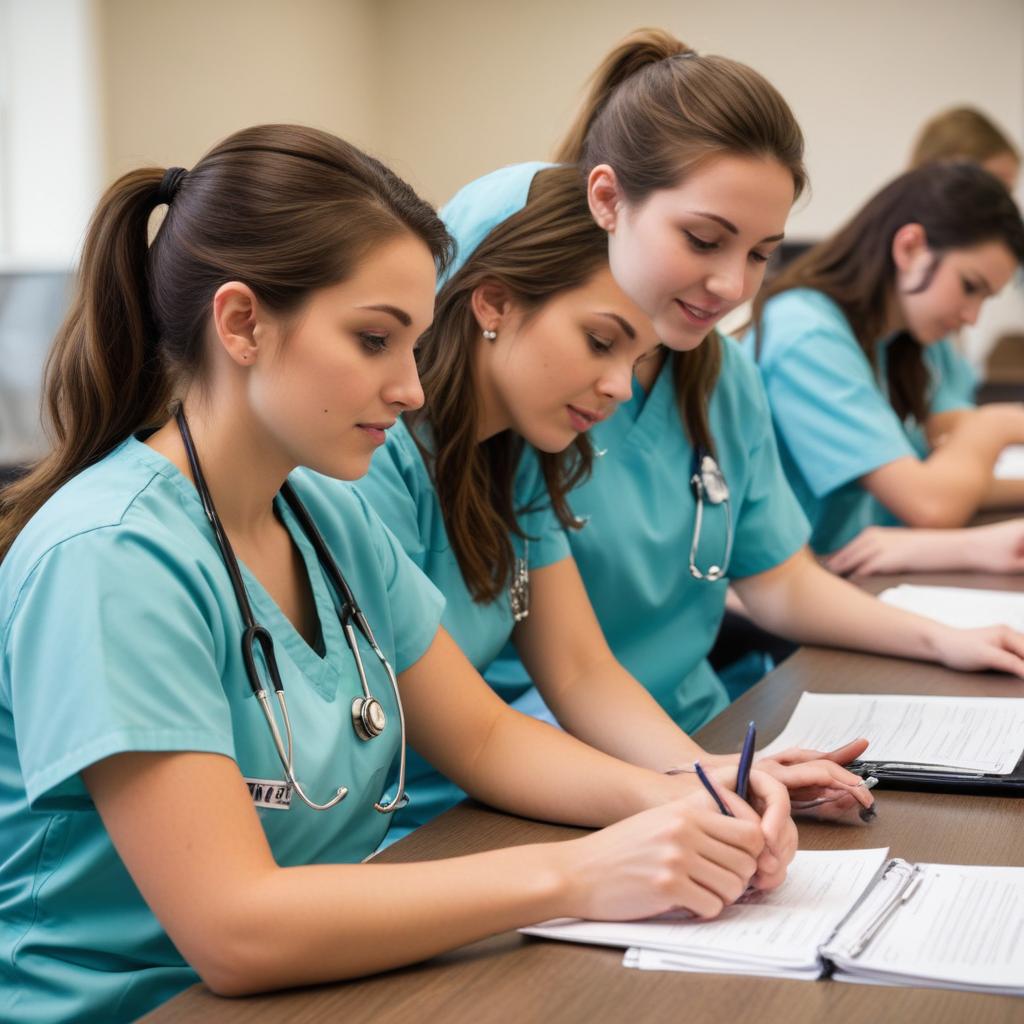 A group of students preparing for NCLEX exams