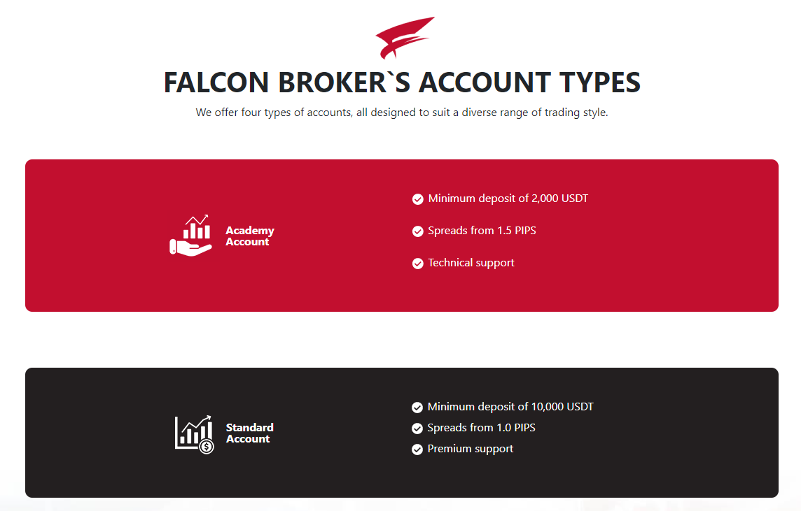 Falcon Broker accounts