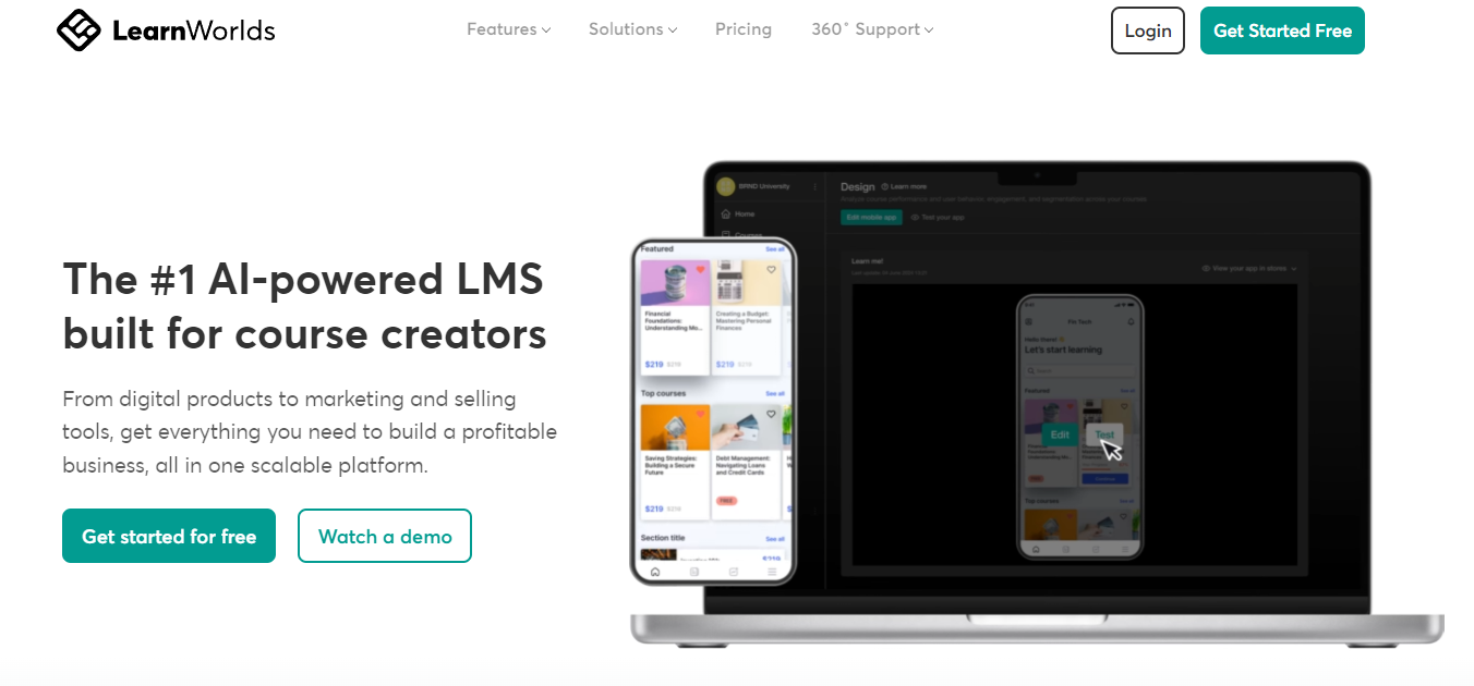 LearnWorlds: The #1 AI-powered LMS built for course creators