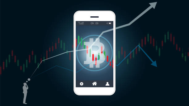 A phone displaying bitcoin