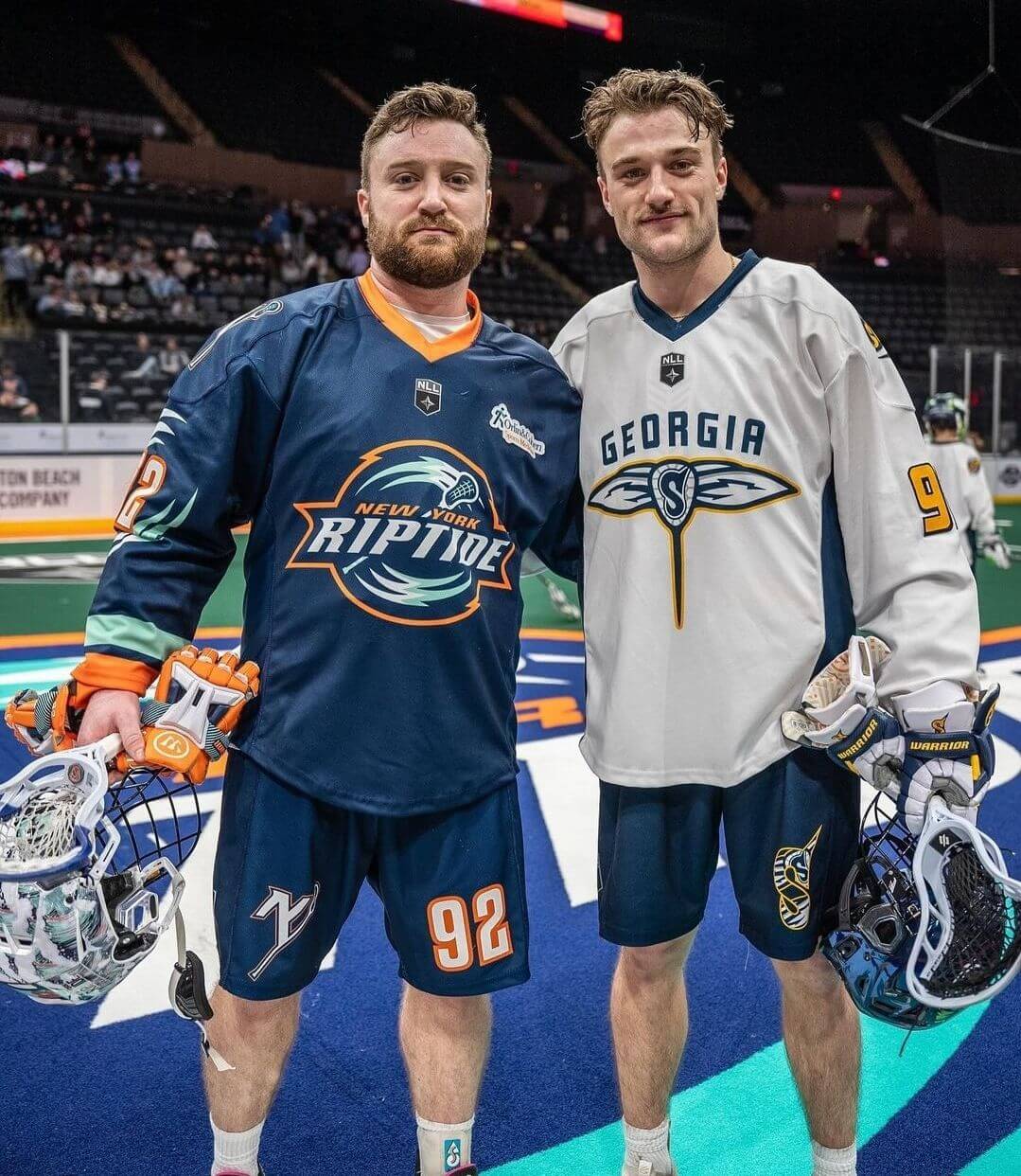 Professional lacrosse players and brothers Connor and Brady Kearnan