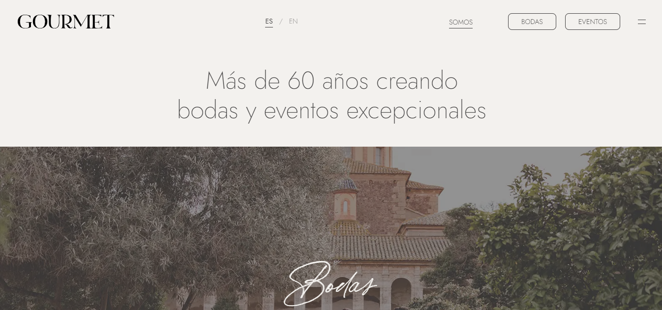 Empresas especializadas en banquetes en España.
