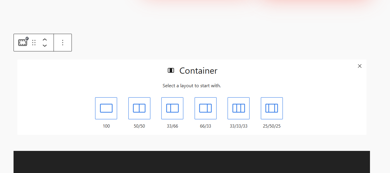 Valg af containerlayout