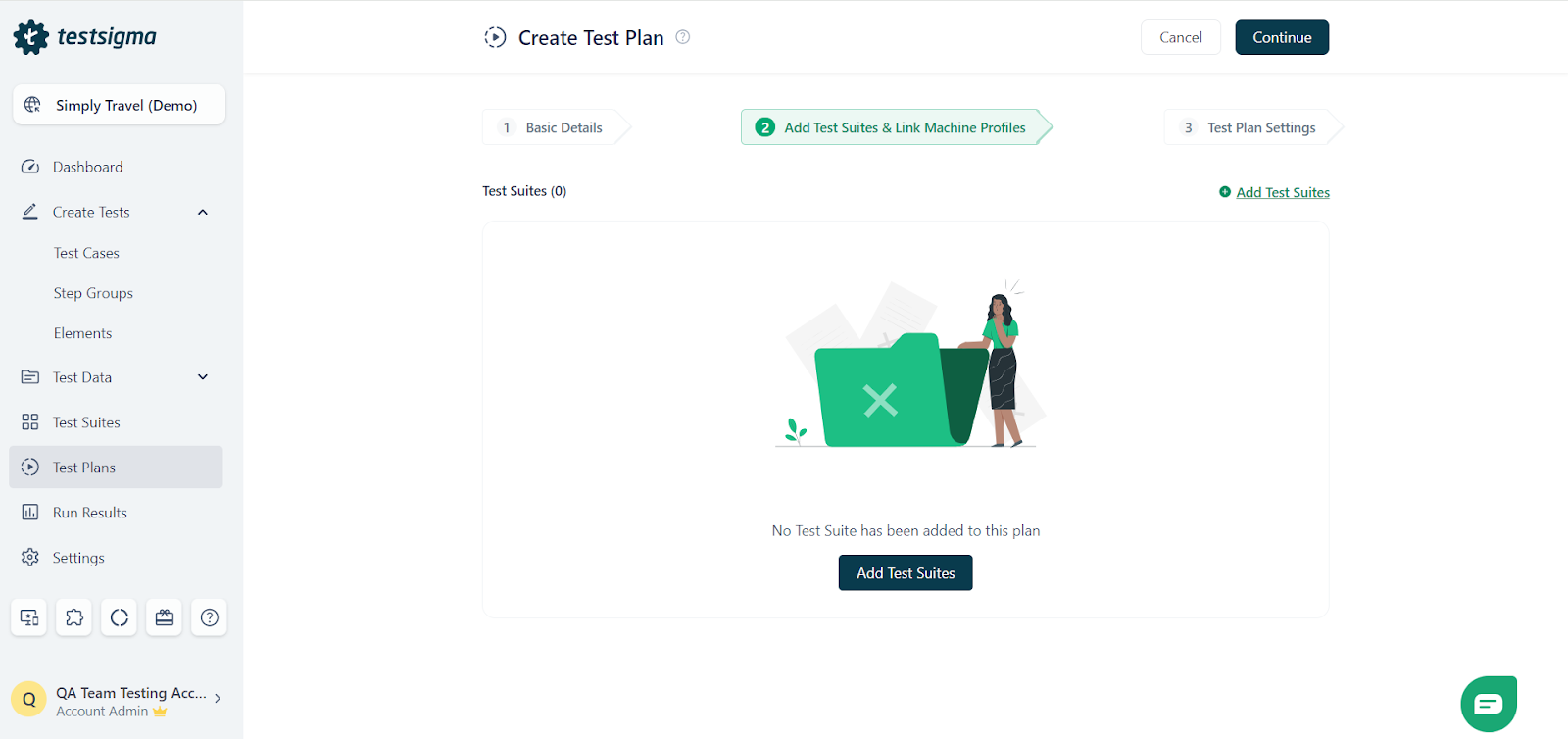 Step 2.1- How to Test Browser Compatibility Using Testsigma? 