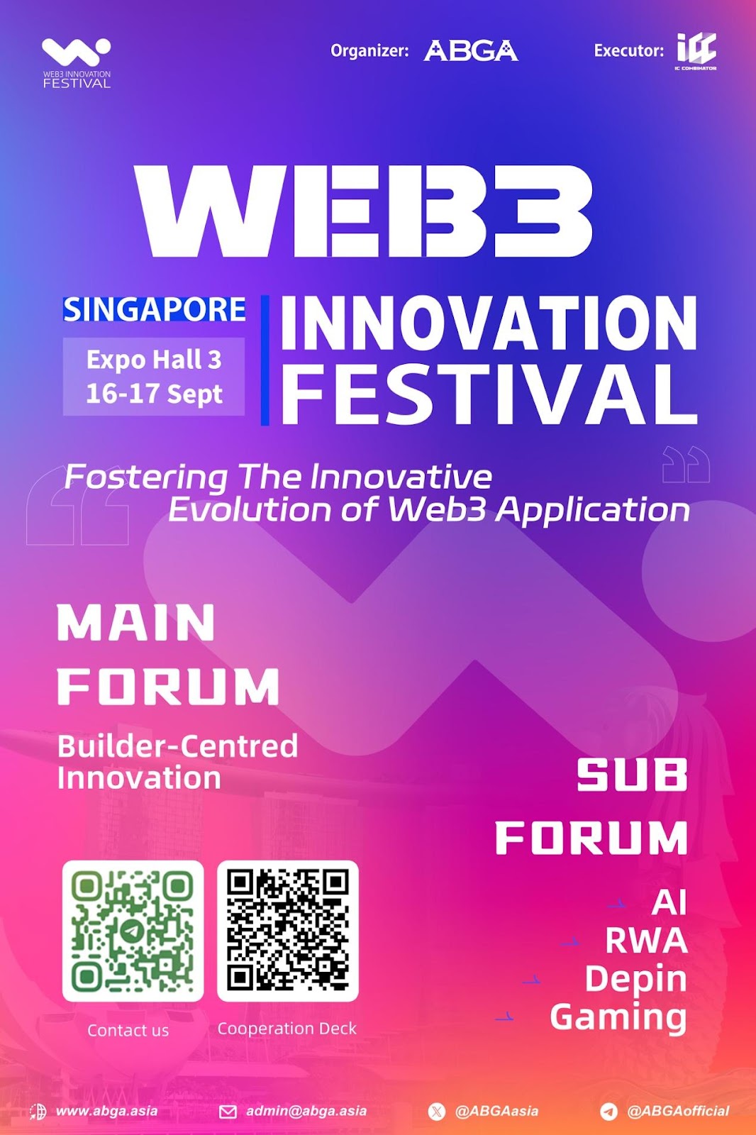 Web3 Innovation Festival Hosted by ABGA and Executed by ICC Will Take Place from September 16th to 17th