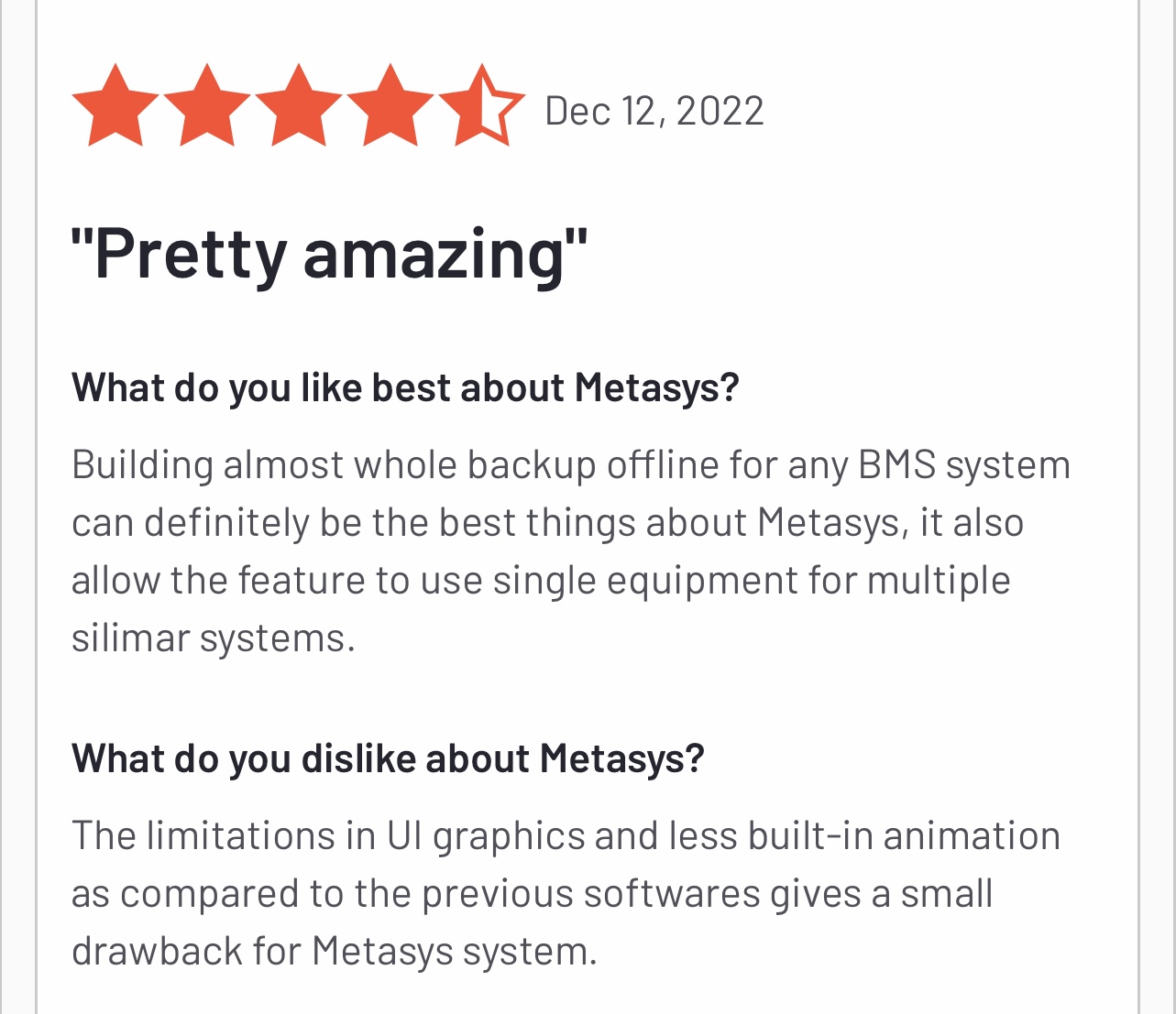 Metasys Pros and Cons - G2 reviews