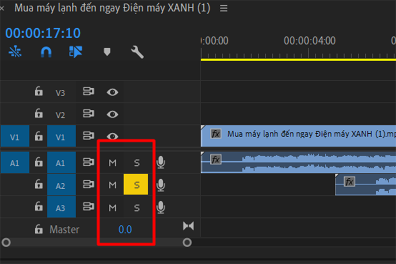 Công cụ chỉnh âm thanh cơ bản trong Adobe Premiere