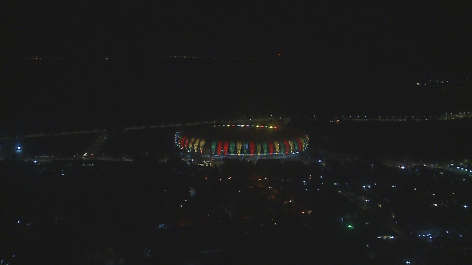 Iluminao do Estdio Beira-Rio, em Porto Alegre