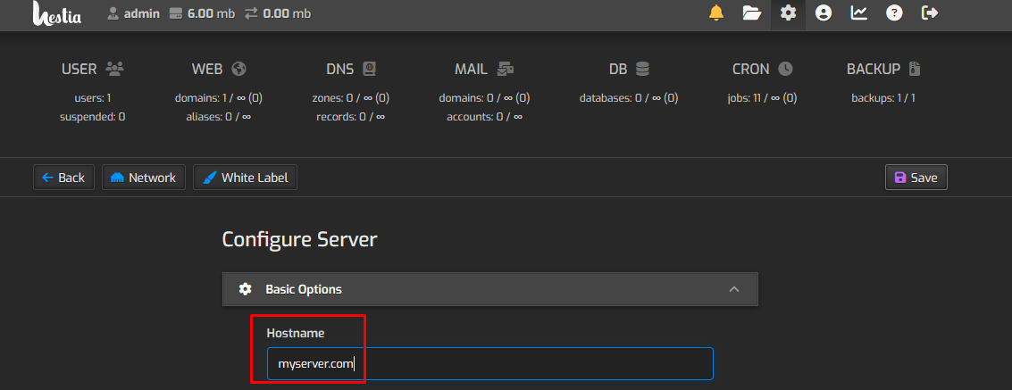 Как изменить hostname Linux сервера - 1