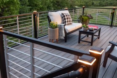 how much does deck lighting cost in michigan trex composite post cap lights custom built okemos