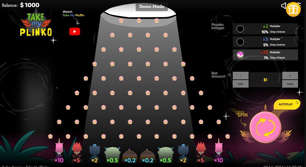 Jogar online Plinko