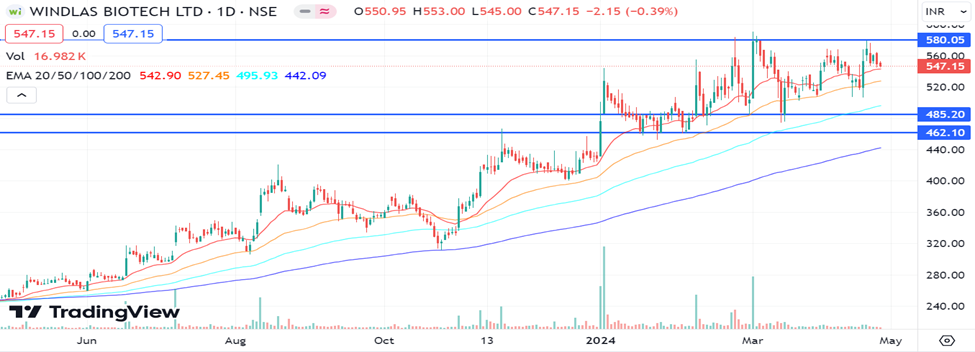 Windlas Biotech Technical Analysis 1