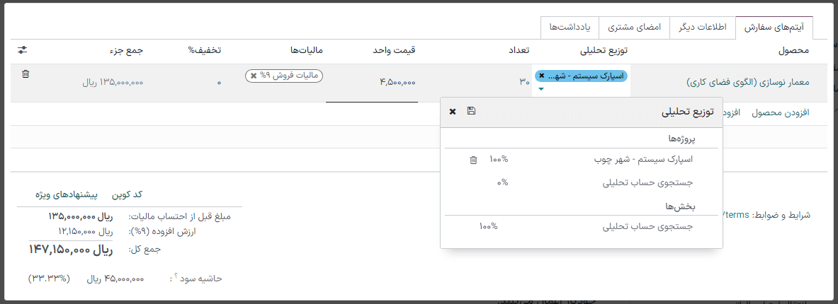 ردیابی هزینه‌ها و درآمدهای هر پروژه برای اطمینان از سوددهی و زمان‌بندی مناسب