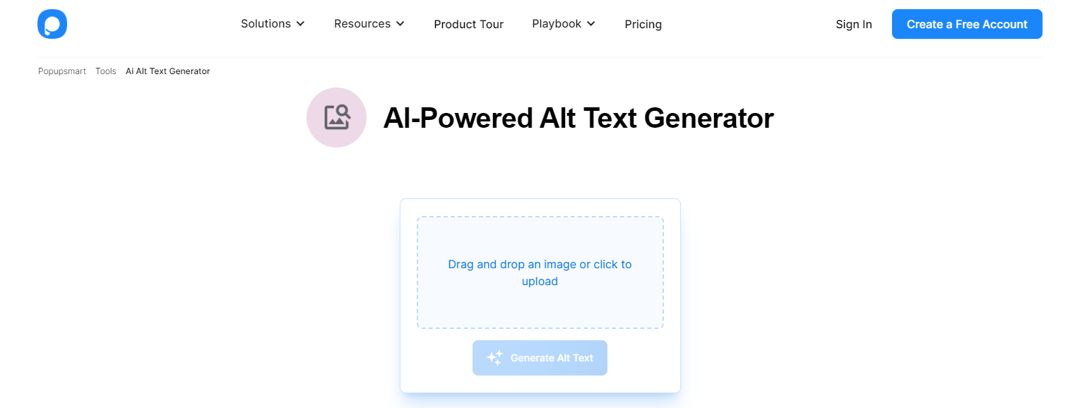 AI Alt Text Generator by Popupsmart