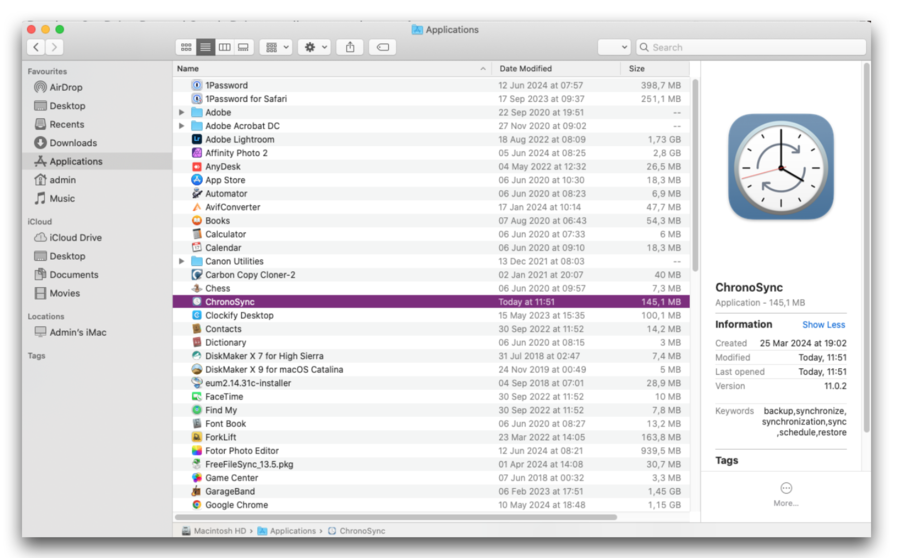 ChronoSync tutorial Mac