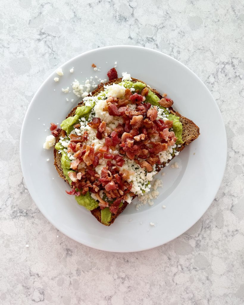 Avocado Feta Toast with Bacon | What Seasoning To Put On Avocado Toast