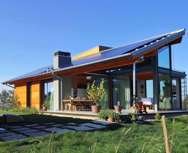 image illustrates passive solar design is a powerful tool for creating energy-efficient homes that are environmentally friendly and cost-effective