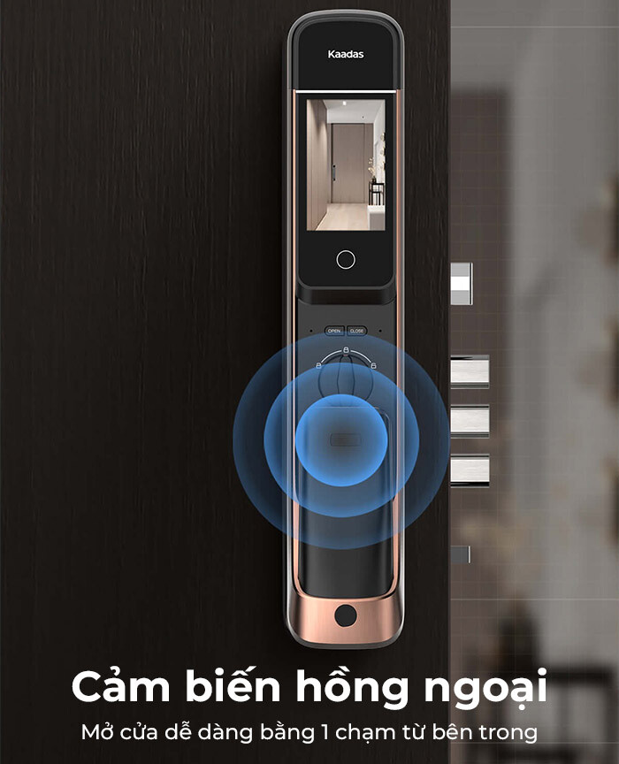 Cảm biến hồng ngoại mở khoá với 1 chạm từ bên trong