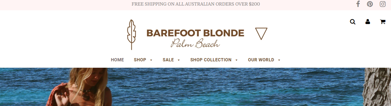 Barefoot Blonde Homepage